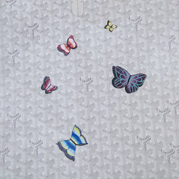 【ゴヤール】Butterfly ホワイト ハンドバッグ偽物